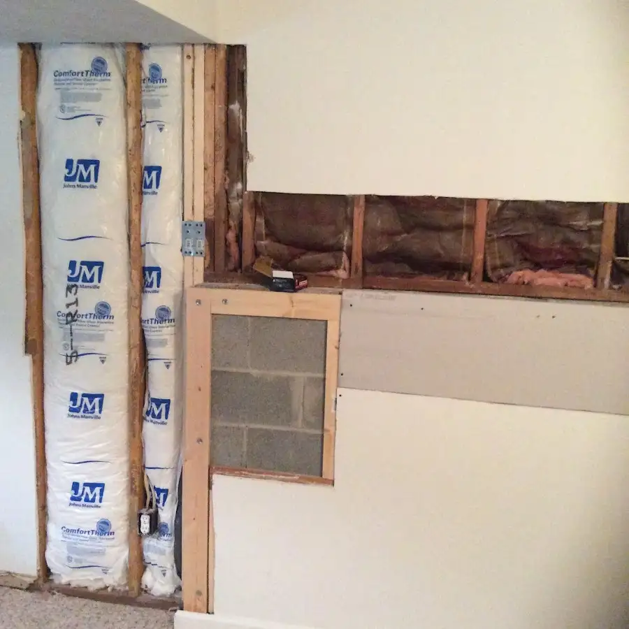 Wall insulation replacement during Contents Cleaning & Restoration in Blue Island